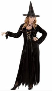 Sort Heksekjole - Halloween