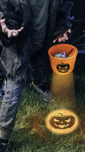 Halloween Slikspand Med Lys